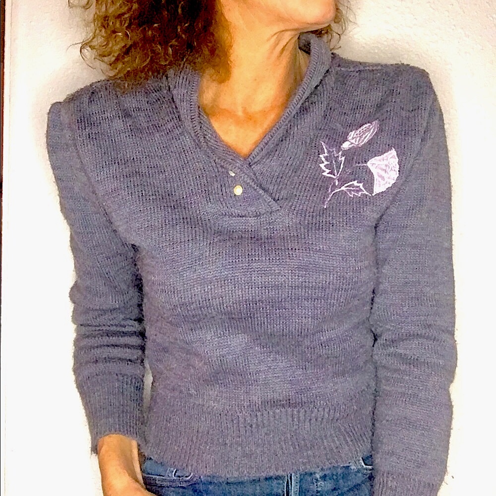 👾VTG 50’s circa acrylic popover sweater